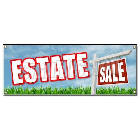 Signmission ESTATE SALE BANNER SIGN jewelry furniture jewels auction diamonds gold antique B-Estate Sale